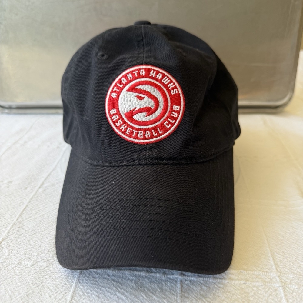 Atlanta Hawks Adjustable Hat Cap Unisex, Black NBA Basketball